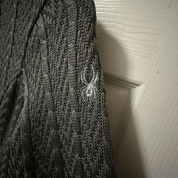 Spyder Jacket Womens Small S Major Cable Stryke Knit Full Zip Patterned Grey - Picture 11 of 11